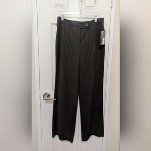 NWT Jones New York Cocoa Brown Pinstripe Dress Pants Size 6 Regency Park Lined